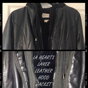 LA HEARTS VINTAGE LEATHER JACKET